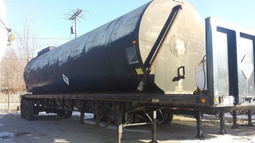 10,000 gallon asphalt roofing,sealcoating,emulsion heated storage tank &amp; trailer