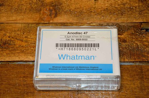 Whatman: Anodisk 47, 0.2 micron,  47mm diameter, 50 count