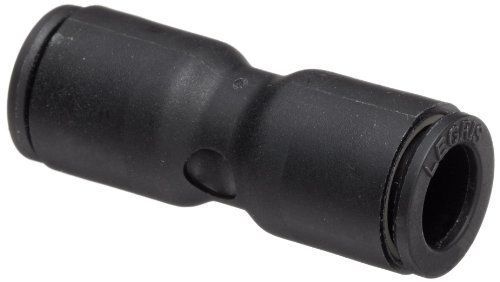 Legris 3106 08 00 Nylon Push-to-Connect Fitting, Inline Union, 5/16&#034; or 8 mm Tu.
