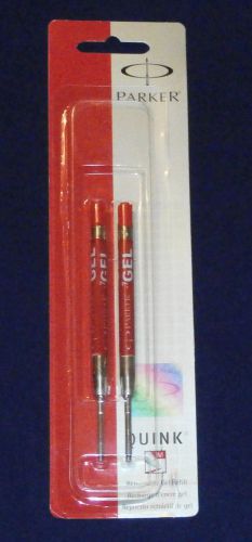 PARKER RETRACTABLE GEL RED INK MEDIUM 2 REFILL- NEW SEALED