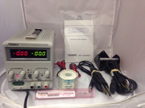 Tenma 0-30vdc laboratory dc power supply 3a 72-6610 w/ extras for sale