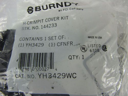 BURNDY YH3429WC H-Tap H-CRIMPIT Black COVER KIT CFNFR YH3429 New in Packing
