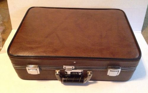 Vintage platt tool case, brown leather, electrician etc. for sale