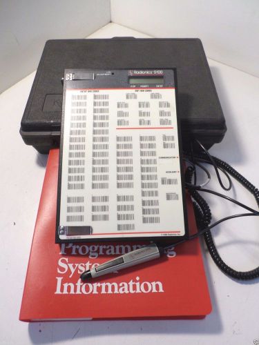 RADIONICS OMEGALARM 5100B BAR CODE PROGRAMMING SYSTEM WITH MANUAL T3-A9