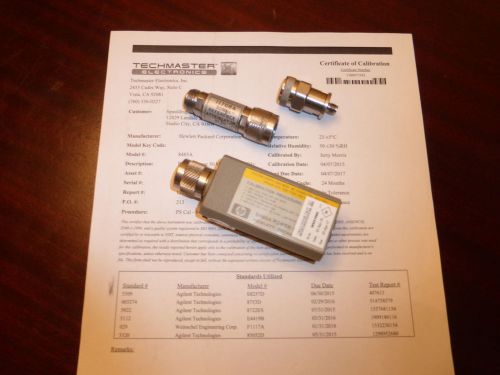 Agilent HP 8485A 50 MHz to 26.5 GHz (1 µW to 100 mW) Power Sensor - CALIBRATED!