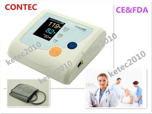 CONTEC Sphygmomanometer,Blood Pressure Monitor,CONTEC08E,NIBP+Cuff Color Display