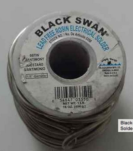 Black Swan Lead Free Rosin Electral Solder 1/8&#034; Diameter