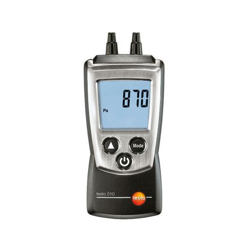 Testo 510 Differential Pressure Meter, 0 to 40.15 in H2O, Incl. Protective Cap