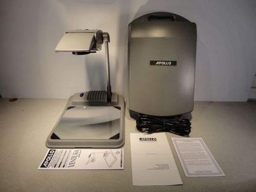 Apollo ventura 4000 overhead projector 2000 lumens case &amp; manuals tested working for sale
