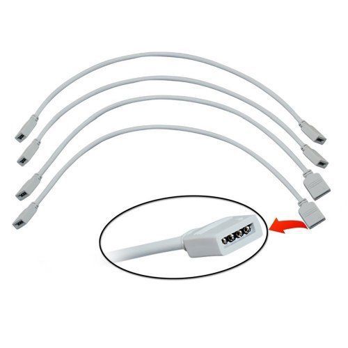 Zitrades 4pcs/Lot 11.8&#034; 30cm extension cable connect female plug to led strip
