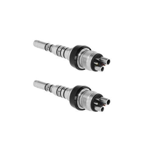 2x Dental KAVO MULTIFLEX LUX Quick Coupler 6 Pin/Holes Fiber Optic Bulb Light