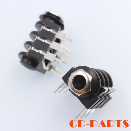 1/4&#034; Stereo Female headset Jack Guitar Microphone Connector PCB metal screw*2PCS