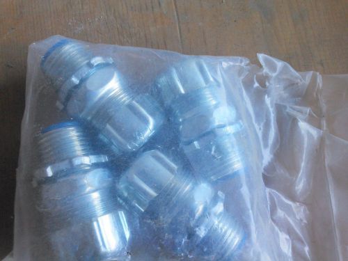 Lot of (4) 3/8&#034; flex to 1/2&#034; straight liquidtight strain relief  hub connector for sale