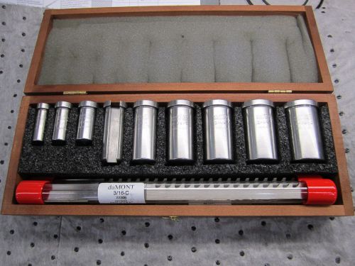 Dumont corp &#034;minute man&#034; no. 30 standard set keyway broach set  american made for sale