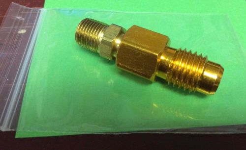 R134a adapter kit, 1/8&#034; npt male x r134a 1/2&#034; acme male or 1/4&#034; (r12/r22) for sale