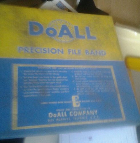 DoALL precision file band 123 inch x 1/2 inch oval