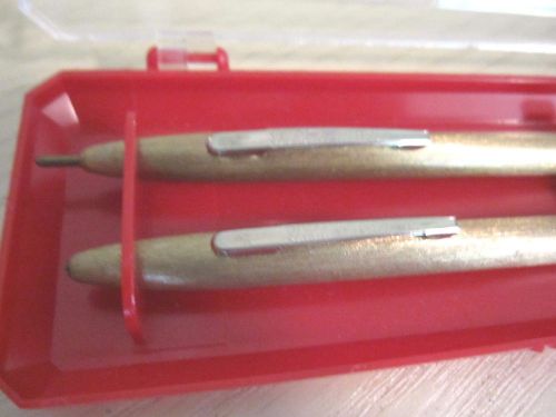 Vintage &#034;USA TILT-O-MATIC&#034; Pen and mechanical pencil set original case GOLDTONE