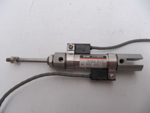 SMC Pneumatic Cylinder CDJ2D16-30-C73 with D-C73 Sensor and Fittings