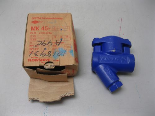 3/4&#034; Gestra Flowserve MK 45-2 U Thermostatic CS Steam Trap NEW F18 (1858)