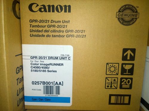 Drum Canon gpr 20 21 OEM Genuine cyan 0257b001 aa imagerunner 5080 etc