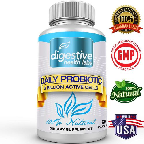 Daily Probiotics 1 Probiotic Supplement for Men and Women 6 Billion Active