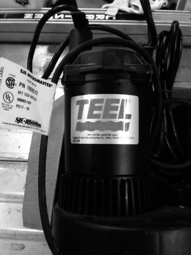 Teel submersible electric pump 2p088c 115 vac 1/3 hp 1.25 inch output adapter in for sale