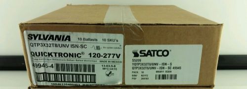 10 new sylvania qtp 3x32t8/unv isn-sc quicktronic t8 ballast 120v -277v for sale