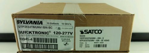 10 NEW SYLVANIA QTP 3x32T8/UNV ISN-SC QUICKTRONIC T8 BALLAST 120V -277V