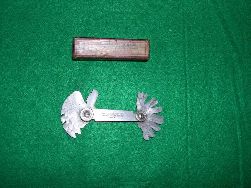Starrett No. 4 Screw Pitch Gage 24 Leaves, 4 To 30 Threads