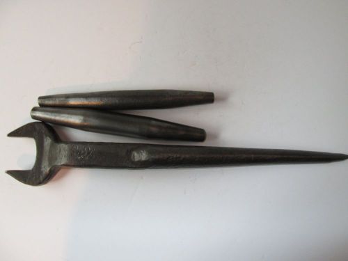 vintage Iron workers spud wrench HS 7/8 american bridge ? drift pin