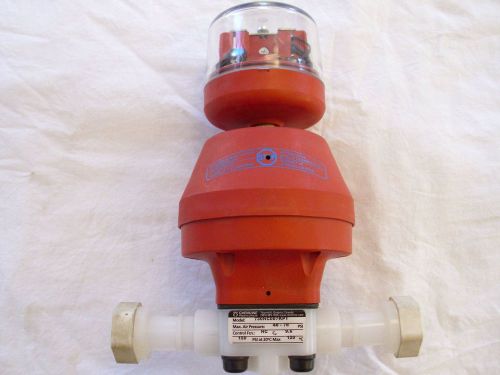 Chemline pvdf 3/4&#034; npt, pneumatic valve with teflon diaphragm and position indic for sale
