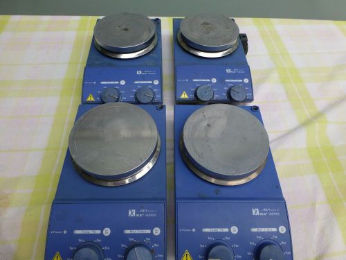 lot of 4 IKA  RET BASIC S1  HOT PLATE STIRRER not tested no cords