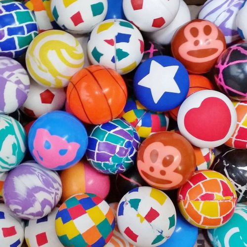 45MM BULK PREMIUM BOUNCY BALLS HIGH QUALITY VENDING TOY ASSORTED STYLES - 50 CT