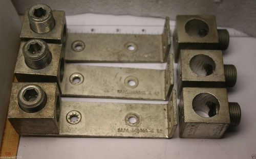(lot 6) ilsco d 1807 ca-7 lug blocks 500 mcm -0 al7cu with 3 block strip for sale