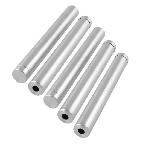 Uxcell stainless steel wall mount standoff nail for glass 12mm x 100mm 5 pcs for sale