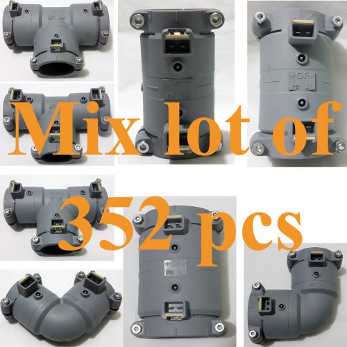 Georg fischer +gf+ electrofusion coupler elbow &amp; tee (mix lot of 352 pcs) for sale