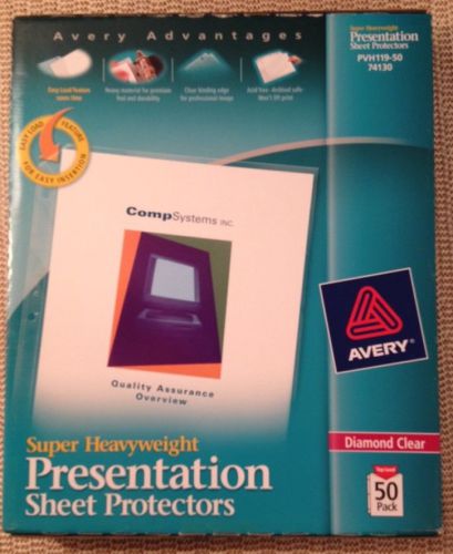 Avery 74130 Super Heavyweight Sheet Page Protectors, Qty 10, 8.5&#034; x 11&#034;
