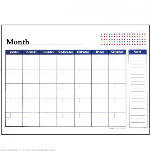 BAZIC Undated 12 Month Desk Pad Calendar 17&#034; x 22&#034; 48Pcs 588-48
