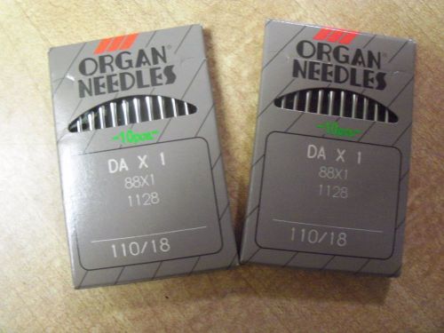 NEEDLES ORGAN  DA x 1  88x1 SIZE 110 / 18  TWO PACKAGES