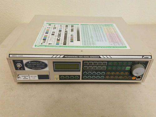 Master MSPG-1025D mspg 1025d Programmable Video Signal Generator unit