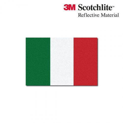 3M Reflective Flag Decals - Italian Flag - 1.5&#034; x 2.25&#034;