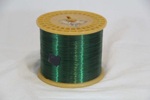 32 awg gauge magnet wire 29000+ ft green nylon copper coil winding 6.11lbs huge! for sale