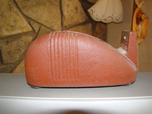 1940&#039;s? Vintage Scotch Cast Iron Desk Tape Dispenser Whale Tail  Approx.5 1/2&#034;