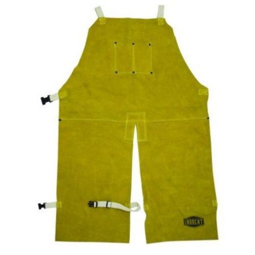 West chester 7011 heat resistant leather split leg apron, 24&#034; width x 36&#034; tan for sale