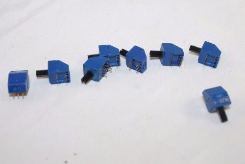 Lot of 8 ALCO ROTARY DIP SWITCH PCB 6 PIN HEXDECIMAL 0-F 16 POS
