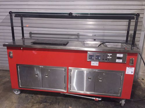 ColorPoint Cafeteria Style Restaurant 2-Well Mobile Electric Buffet Food Warmer