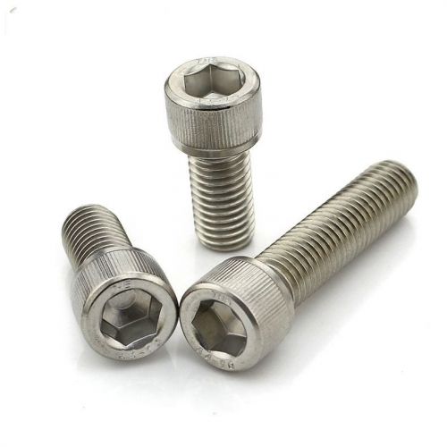 5pcs m10*55mm 304 stainless steel hexagon socket head cap bolt screw for sale