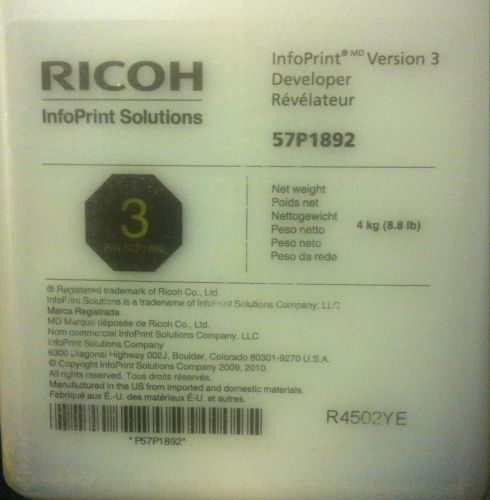 Brand New Genuine OEM Ricoh 57P1892 Developer For InfoPrint 4100 2 Bottles