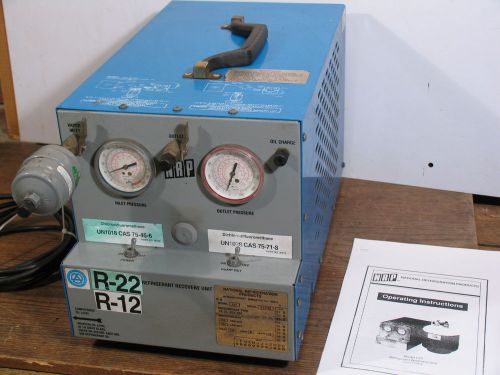 National Refrigeration Products NRP Refrigerant Recovery Unit LVI R-12+ R-22