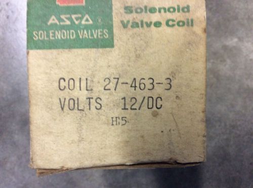 Asco 27-463-3 Coil Volts 12/DC